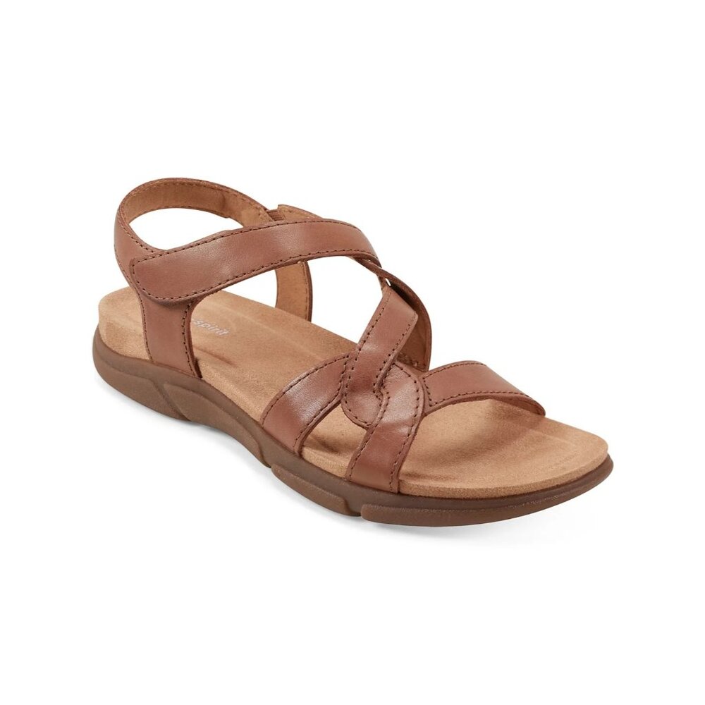 Easy Spirit Minny Sandals Women’s Round Toe Casual Comfort Shoes Brown Size 10